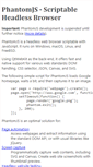 Mobile Screenshot of phantomjs.org