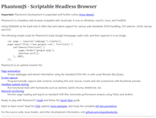Tablet Screenshot of phantomjs.org